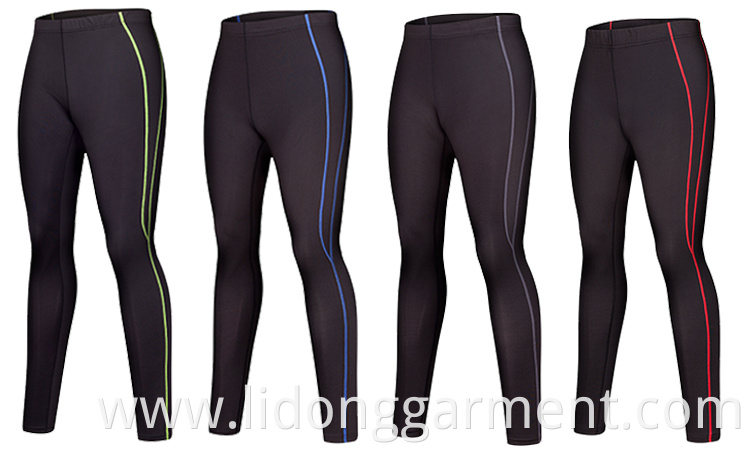 Wholesale gym yoga sports wear quick dry compression tights men convertible pants